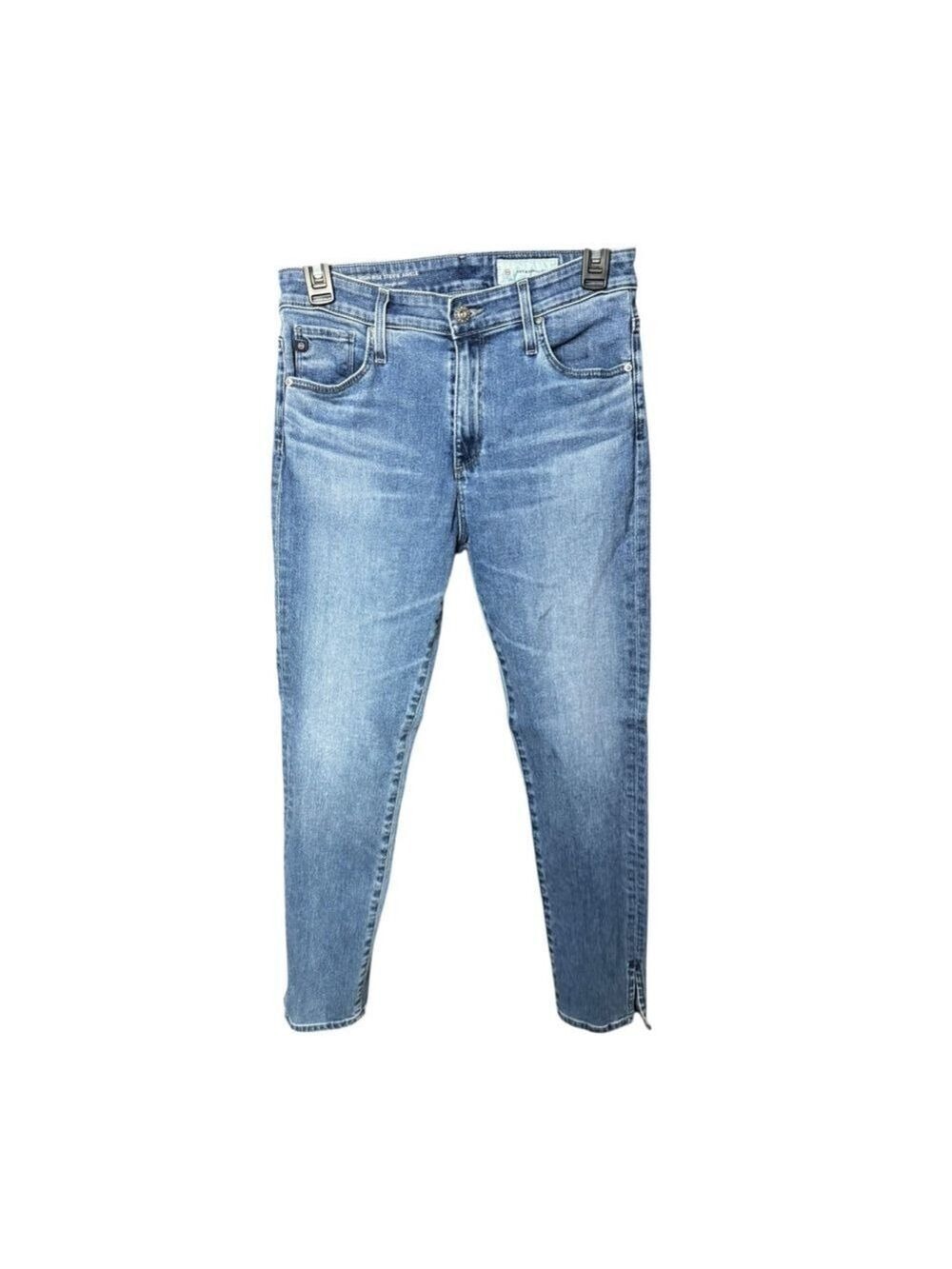 AG Adriano Goldschmied High-Rise Stevie Ankle Straight Leg Jeans
